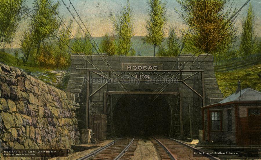 Postcard: Hoosac Tunnel, West Portal, Massachusetts